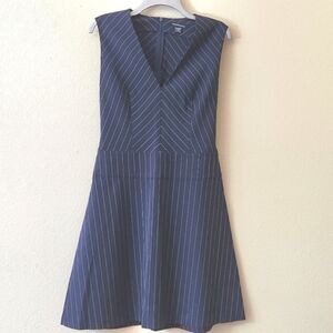 Moda International VS Navy Striped Dress NWOT